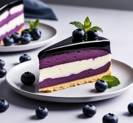 Blueberry Cheesecake Slice