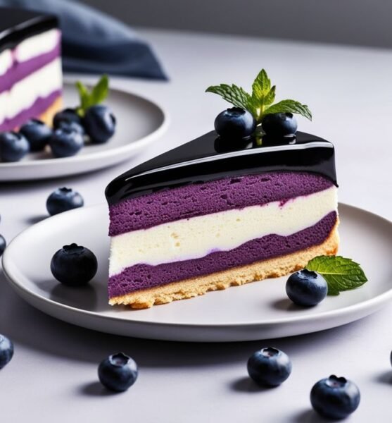 Blueberry Cheesecake Slice
