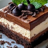 Dark Belgian Fudge Slice