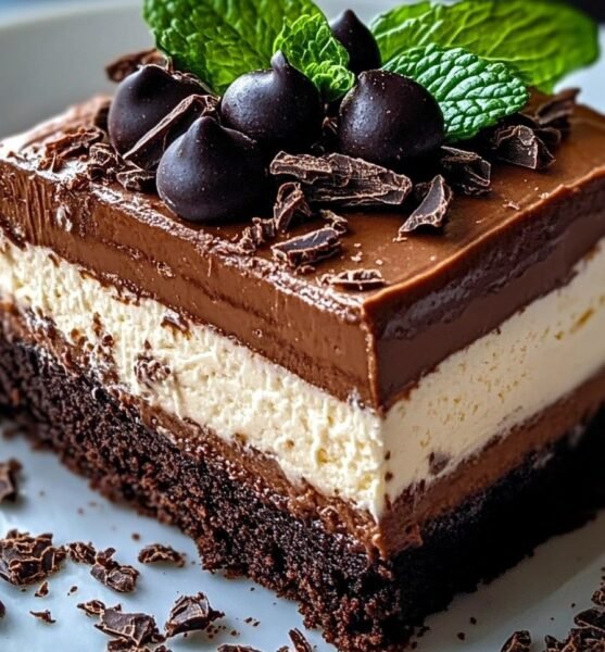 Dark Belgian Fudge Slice
