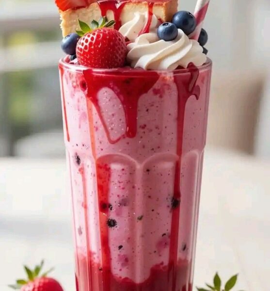 Strawberry Lotus Biscoff Shake